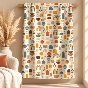 Delightful Copper Sage Rainbow Throw Blanket Gift