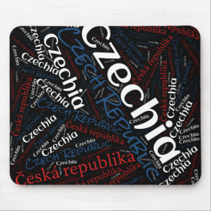 Delightful Czech Republic Flag Colours Patriotic Mouse Pad