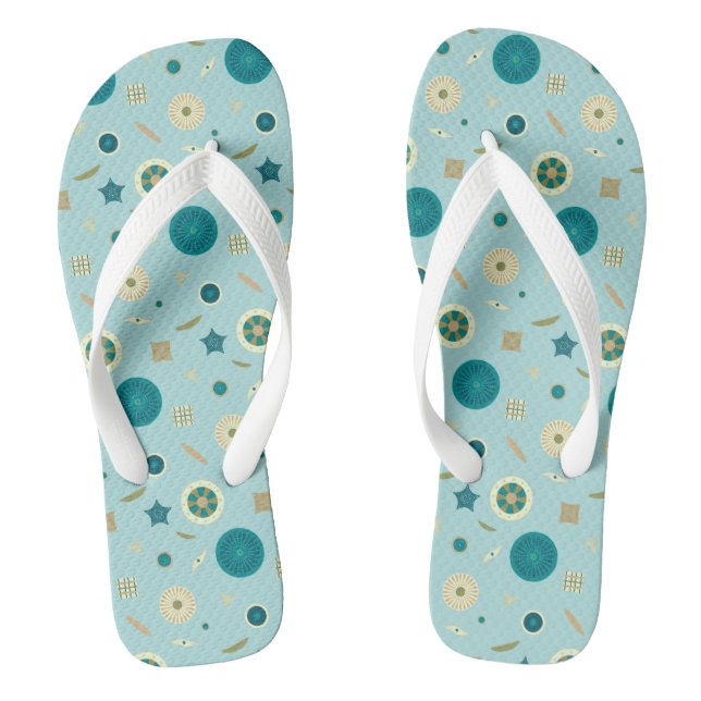 Delightful Diatoms Flip Flops (Footbed)