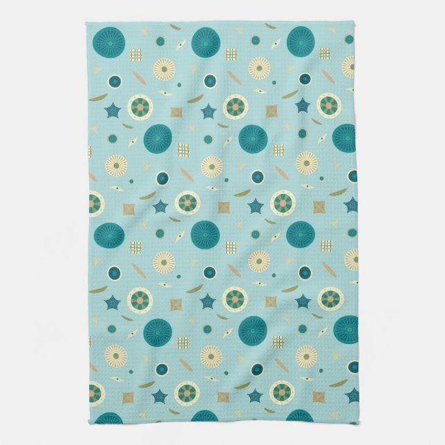 Delightful Diatoms Kitchen Towel (Vertical)