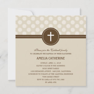 Delightful Dots Baptism/Christening Invitation
