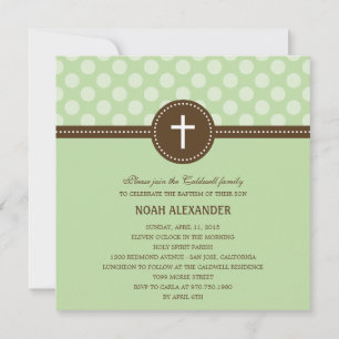 Delightful Dots Baptism/Christening Invitation