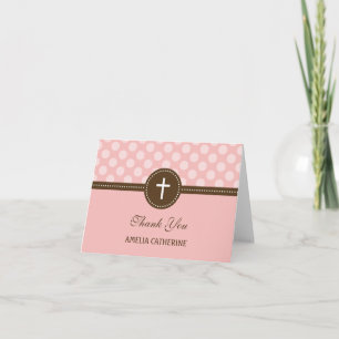 Delightful Dots Thank You Card - Pink