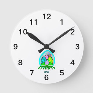 Delightful Easter Eggs Acrylic Wall Clock