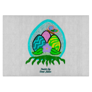 Delightful Easter Eggs Cutting Board