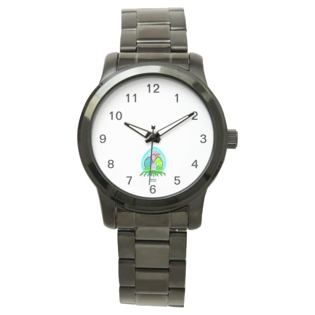Delightful Easter Eggs Unisex Black Watch (Front)