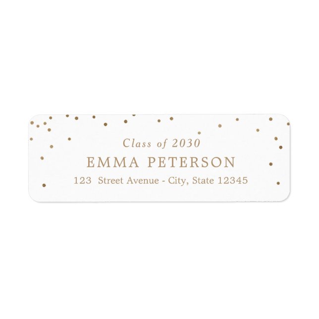 Delightful EDITABLE COLOR Graduation Address (Front)