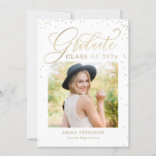 Delightful EDITABLE COLOR Graduation Invitation