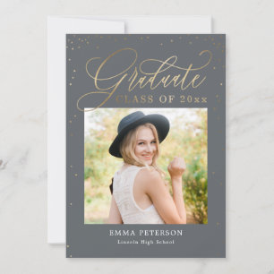 Delightful EDITABLE COLOR Graduation Invitation