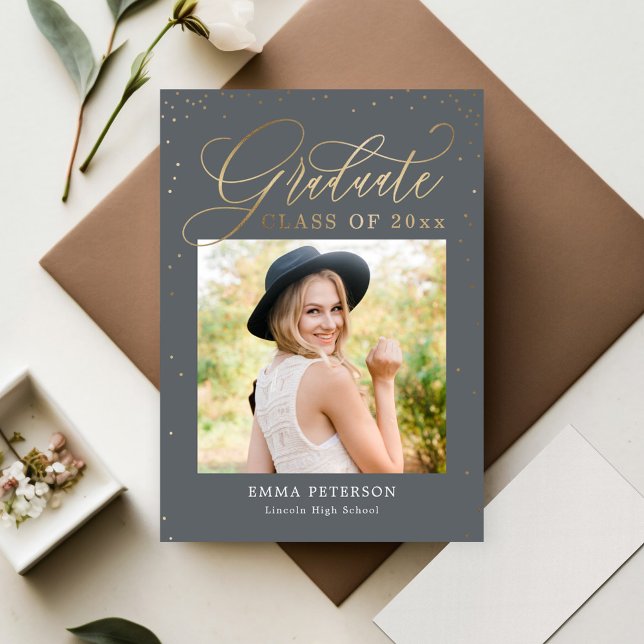 Delightful EDITABLE COLOR Graduation Invitation (Creator Uploaded)
