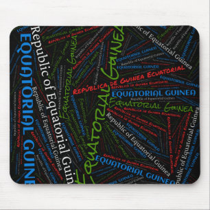 Delightful Equatorial Guinea Flag Colours Patrioti Mouse Pad