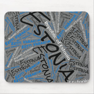 Delightful Estonia Flag Colours Patriotic Mouse Pad