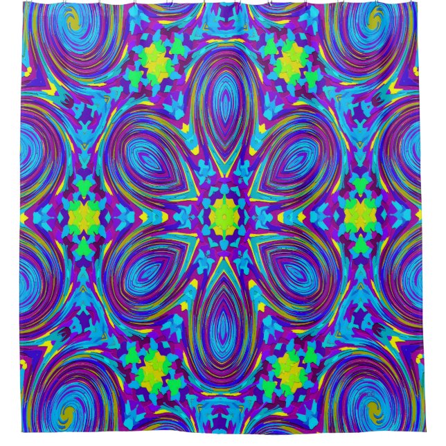 Delightful flower..... shower curtain (Front)