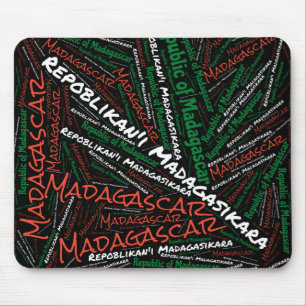 Delightful Madagascar Flag Colours Patriotic Mouse Pad