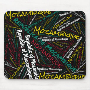 Delightful Mozambique Flag Colours Patriotic Mouse Pad