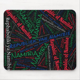 Delightful Namibia Flag Colours Patriotic Mouse Pad