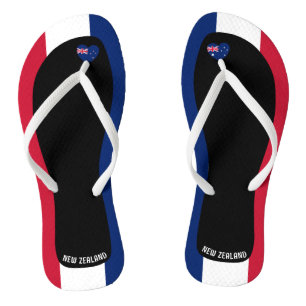 Delightful New Zealand Flag Colours Patriotic Jandals