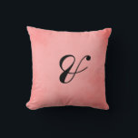 Delightful Pink Parchment Mr. and Mrs. Cushion<br><div class="desc">Decorate your home with these very pleasant pink parchment "Mr. and Mrs." pillows.  Featuring a very decorative pink parchment design and "&" written in black custom ink this pillow can be yours today!</div>