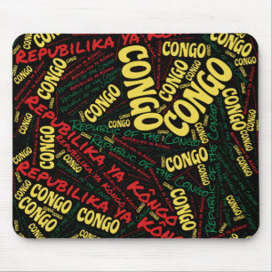 Delightful Republic of the Congo Flag Colours Mouse Pad