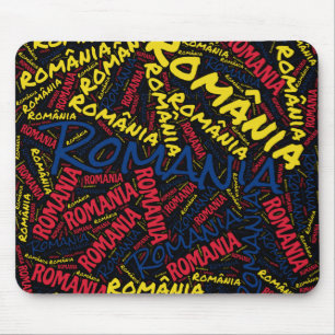 Delightful Romania Flag Colours Patriotic Mouse Pad