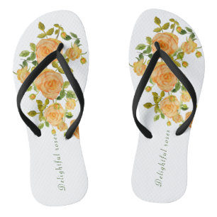 Delightful roses T-Shirt Cushion Trivet Paper Ban Jandals