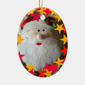 Delightful Santa Christmas ornament