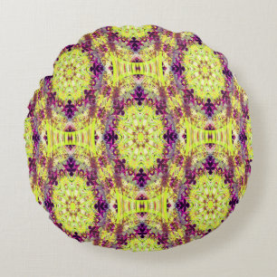 Delightful Summer fleurs.... Round Cushion