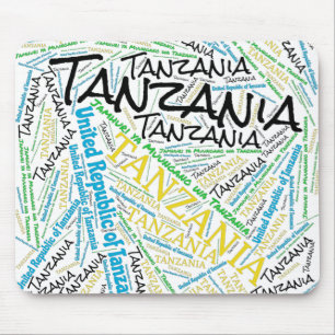 Delightful Tanzania Flag Colours Patriotic Mouse Pad