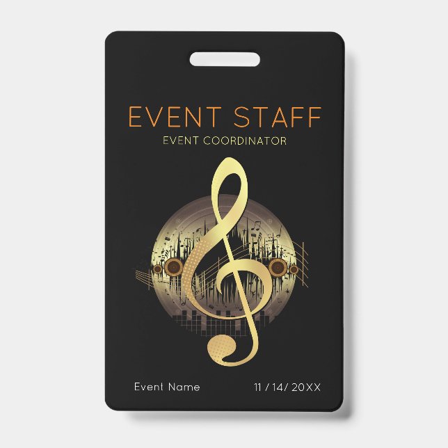 Delightful Tune Event Staff Coordinator ID Badge (Front)