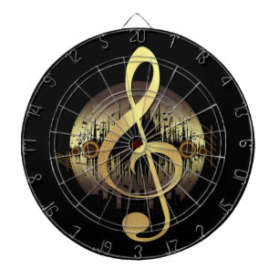 Delightful Tune - Gold  Dartboard
