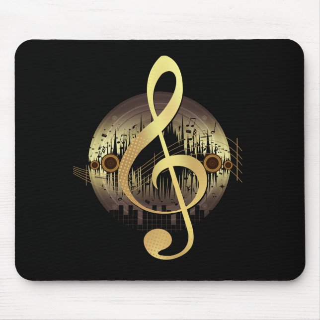 Delightful Tune - Gold Mouse Pad (Front)