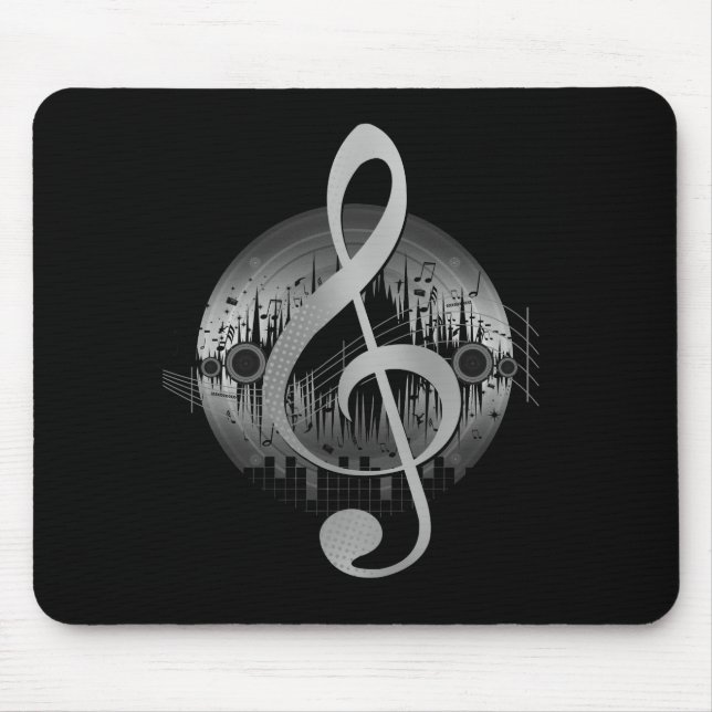 Delightful Tune - Silver Mouse Pad (Front)