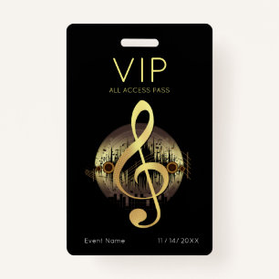 Delightful Tune VIP All Access ID Badge