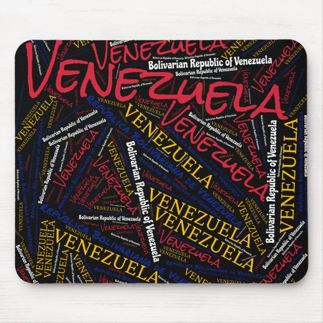Delightful Venezuela Flag Colours Patriotic Mouse Pad (Front)