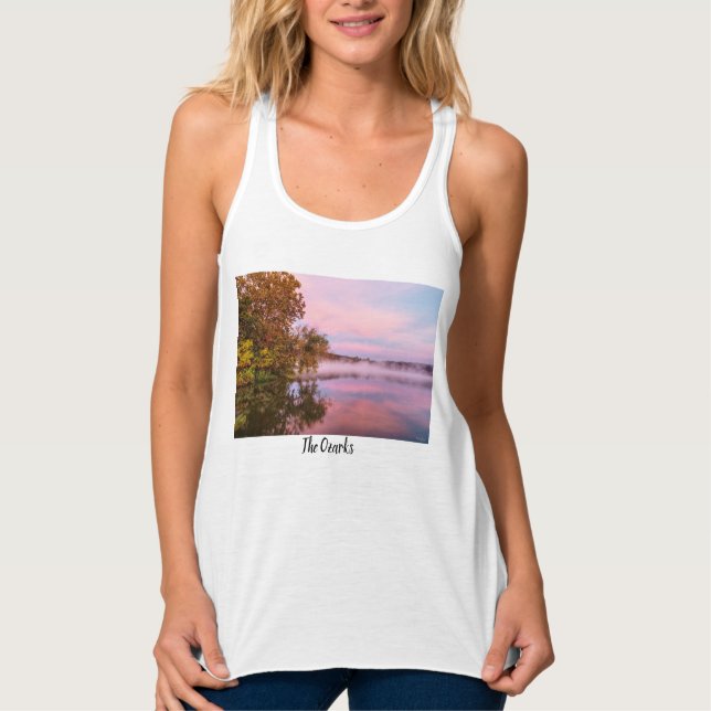 Delightfully Pink Morning Tank Top (Front)