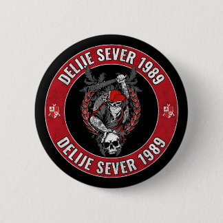 Delije Sever 1989 Crveno Beli Zvezda  6 Cm Round Badge