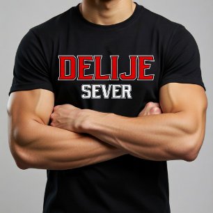 Delije Sever Crveno Beli  T-Shirt