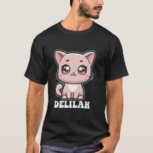 Delilah Cute Cat Kitten Design for Girls Name Deli T-Shirt