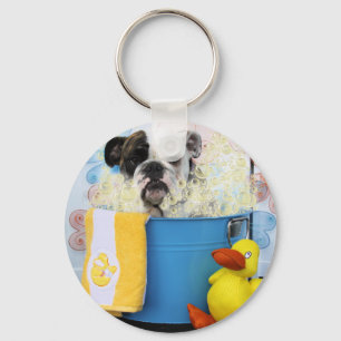 Delilah - English Bulldog Key Ring