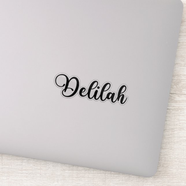 Delilah Name - Handwritten Calligraphy (Detail)