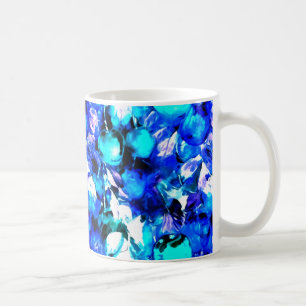 Deliously abstract blueberries art coffee mug