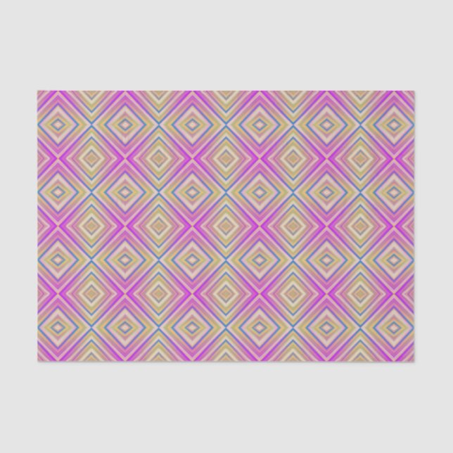 Delish Purple Alternative Diamond Pattern Tissue Paper (Front)