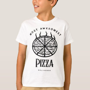 Deliver Food Grocery Cheesy Pizza Deliverer T-Shirt