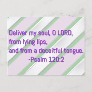 Deliver My Soul O Lord Postcard