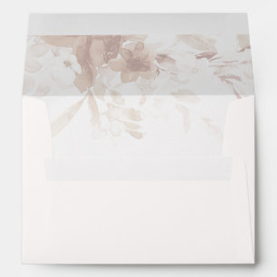 Deliver to Calligraphy with Floral and Address Envelope