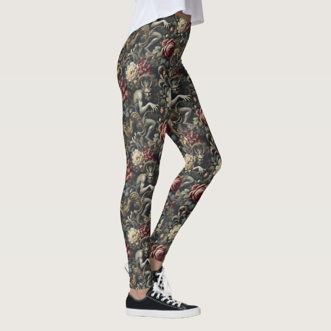 Deliver Us from Decadence – Gothic Victorian  Leggings (Right)