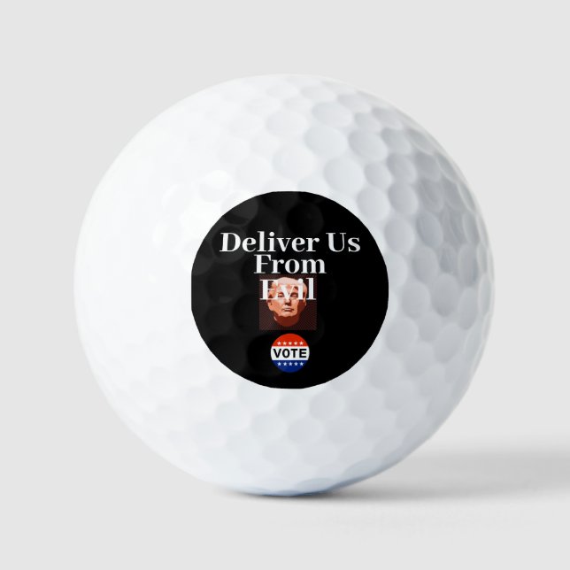 Deliver Us From Evil Golf Balls (Front)