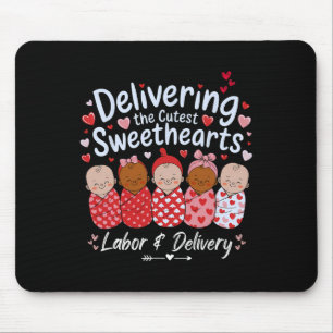 Delivering Cutest Sweethearts Valentine's Labor An Mouse Pad
