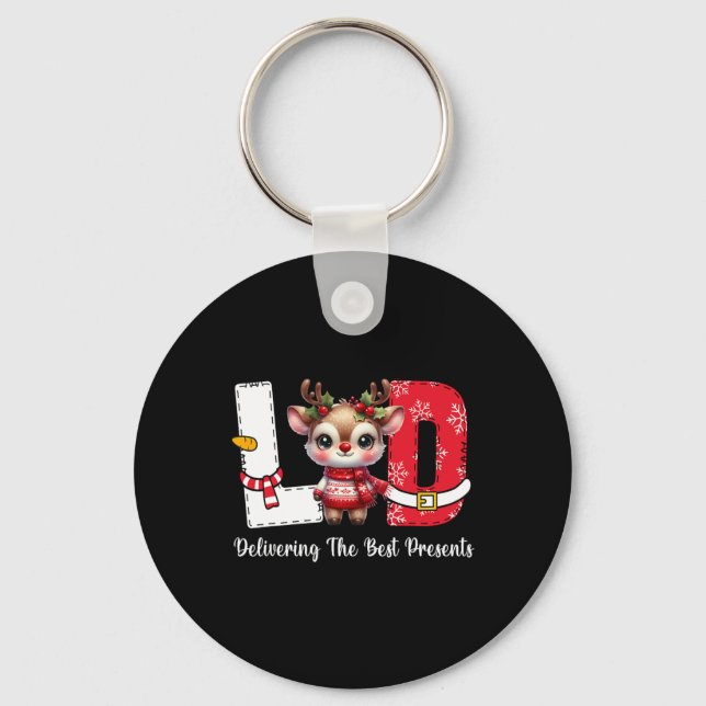 Delivering The Best Presents Labour And Delivery C Key Ring (Front)