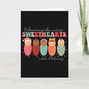 Delivering The Cutest Sweethearts Labor And Delive Card